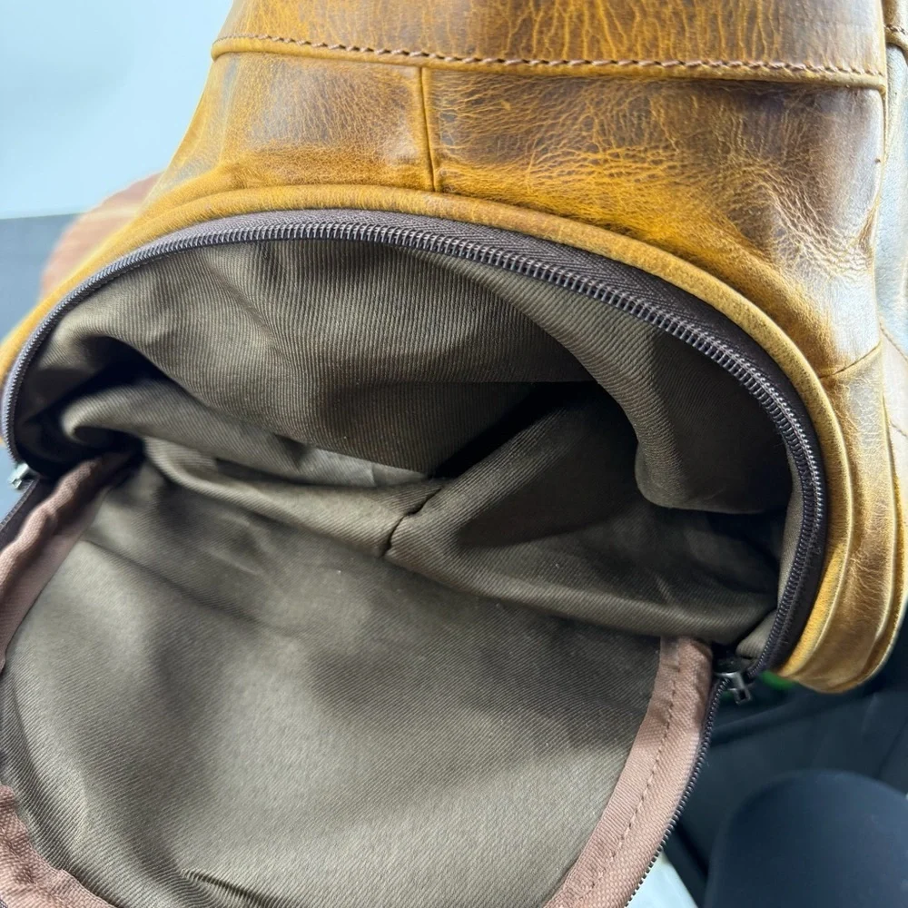 Rustic Town‎ Brown Leather John Duffle Bag - Weekender Bag